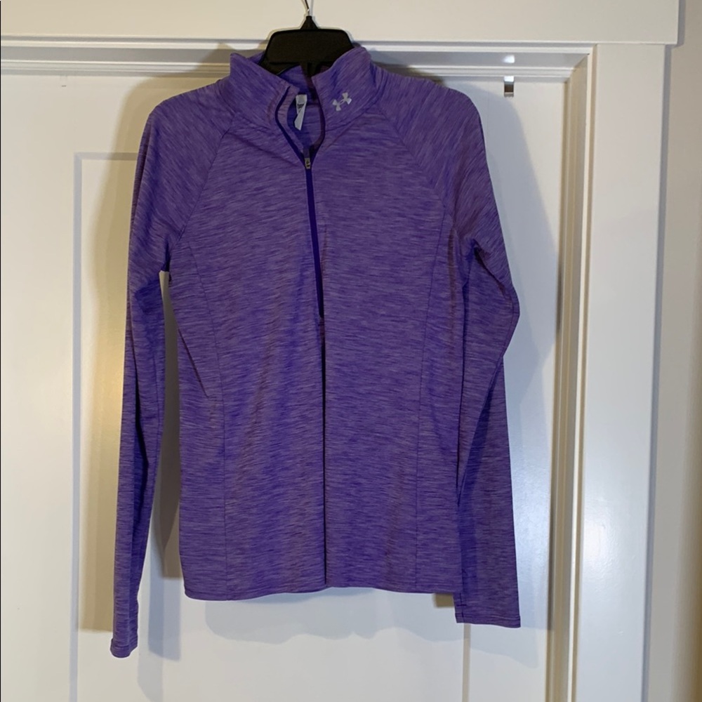 Under Armour Purple 3/4 Zip Up Top